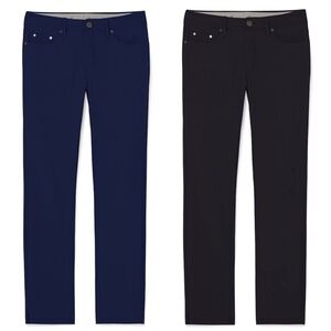 J. HILBURN Bundle-of-2 Wool/Cashmere Slim Straight Leg Pants